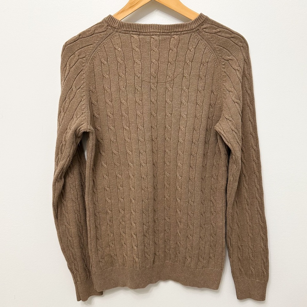 Hudson North Light Brown Cable Knit Sweater - Picture 9 of 9